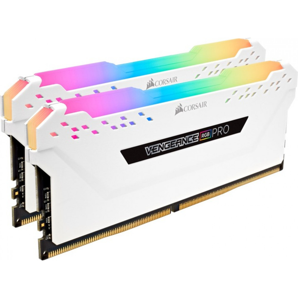 Модуль памяти DDR4 2x16GB/3200 Corsair Vengeance RGB Pro SL White (CMH32GX4M2E3200C16W)