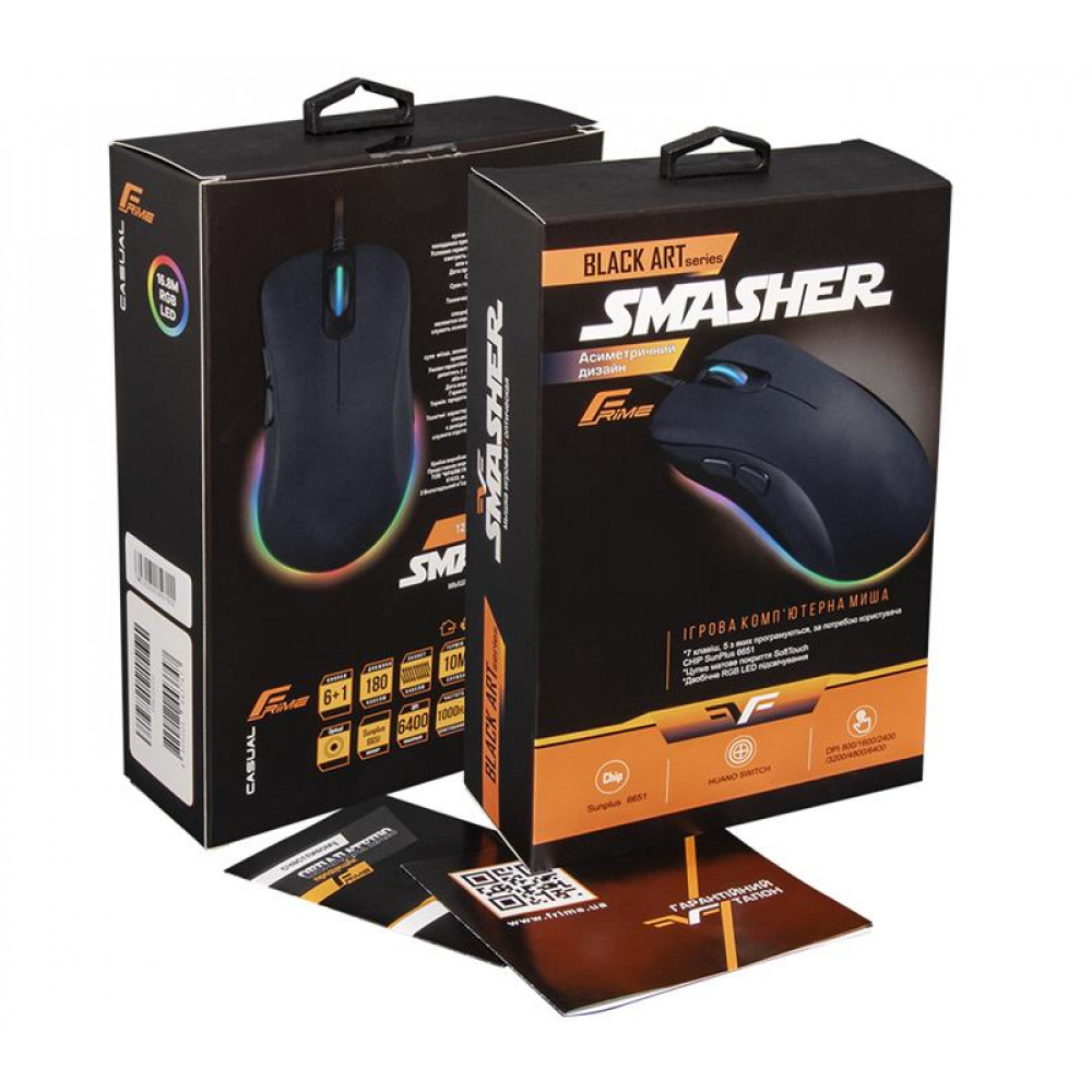 Мышь Frime Smasher Black (FMC2020)