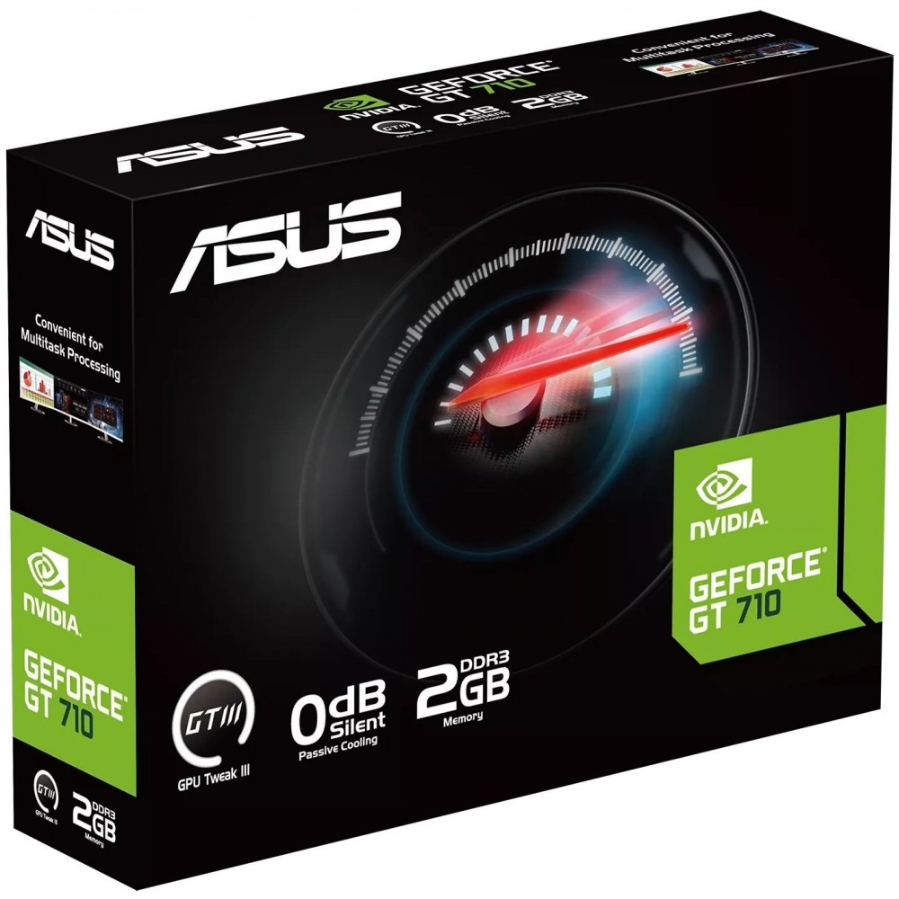 Видеокарта GF GT 710 2GB GDDR5 Evo Asus (GT710-SL-2GD5-BRK-EVO)