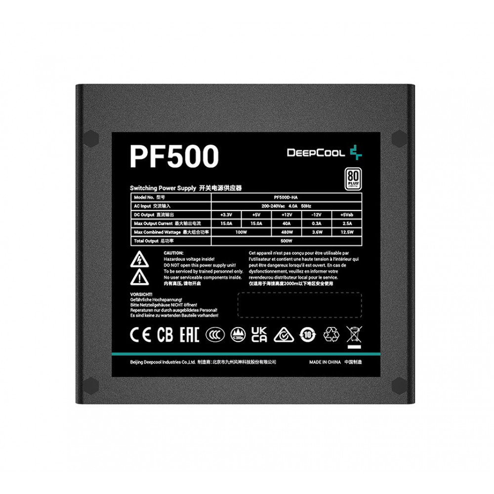 Блок питания DeepCool PF500 (R-PF500D-HA0B-EU) 500W