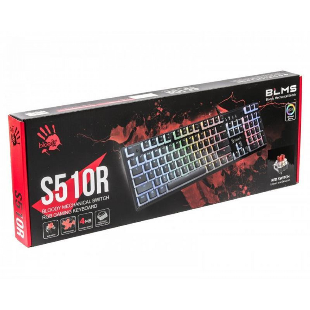 Клавиатура A4Tech S510R Bloody Pudding Black