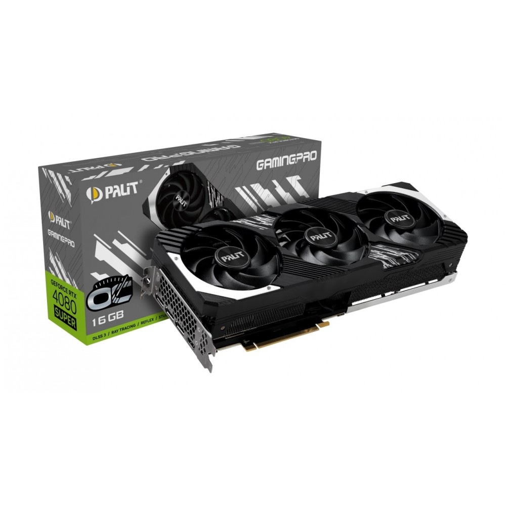 Відеокарта GF RTX 4080 Super 16GB GDDR6X GamingPro OC Palit (NED408ST19T2-1032A)