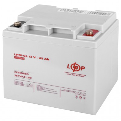 Аккумуляторная батарея LogicPower 12V 45AH (LPM-GL 12 – 45 AH) GEL