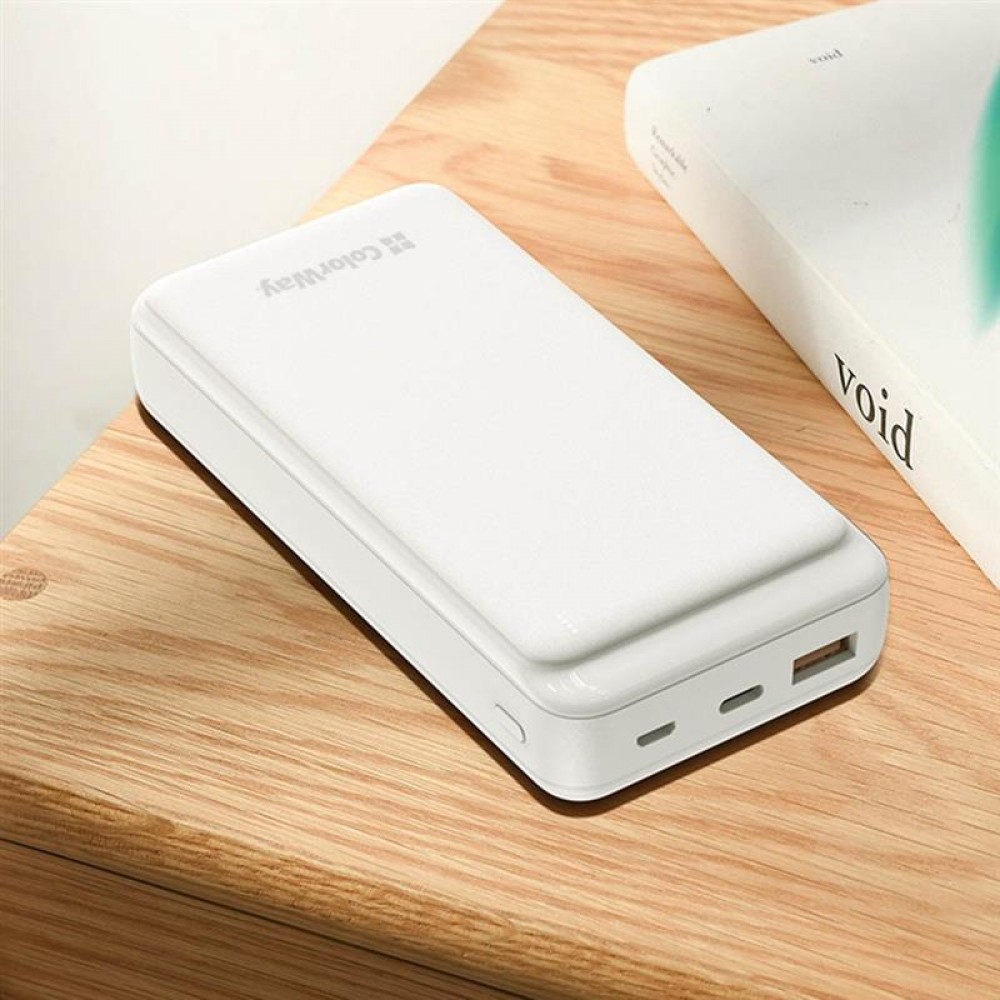 Power Bank ColorWay Slim 20000mAh White (CW-PB200LPG3WT-PD)