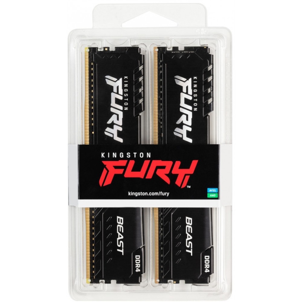 Модуль пам`ятi DDR4 2x8GB/3600 Kingston Fury Beast Black (KF436C17BBK2/16)