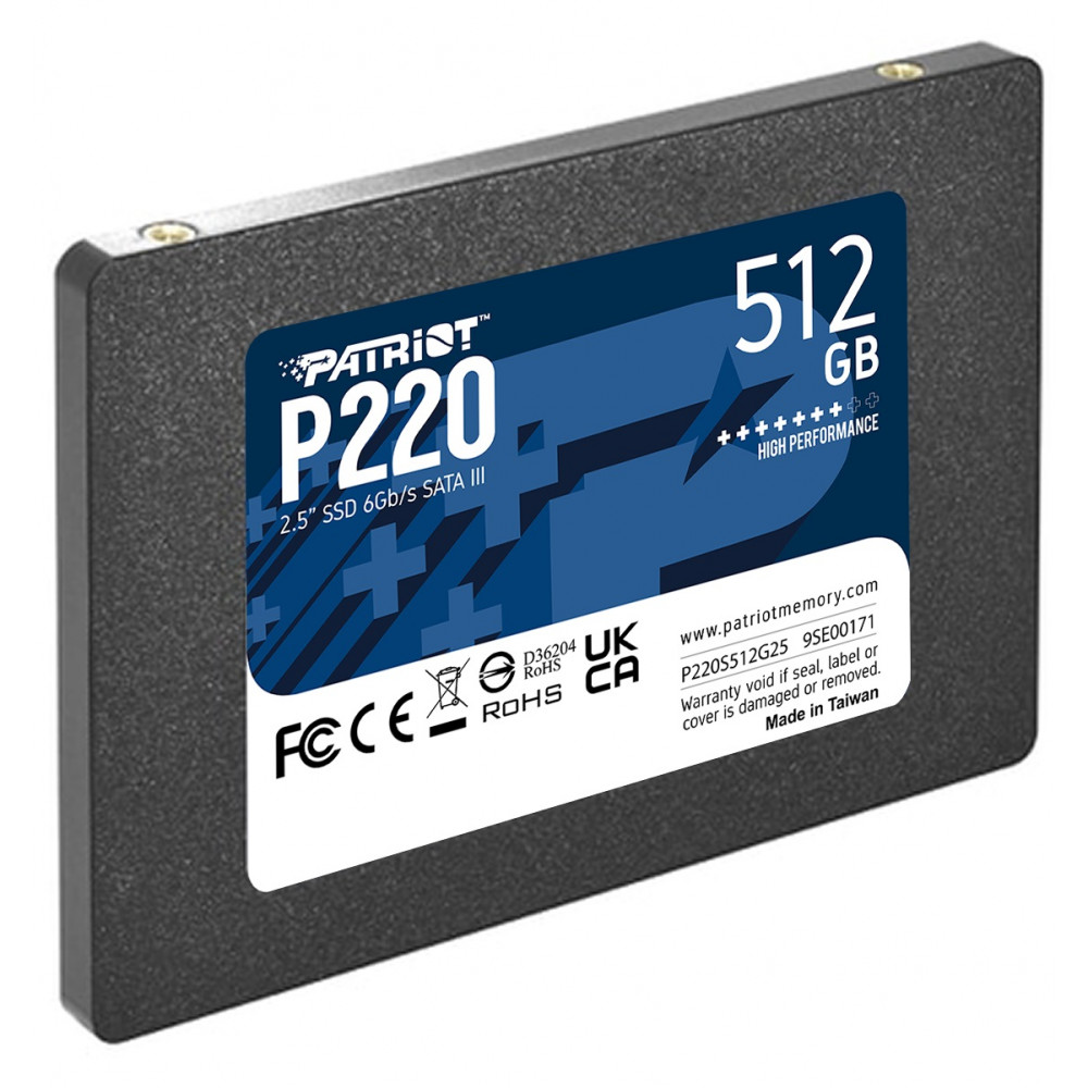 Накопитель SSD 512GB Patriot P220 2.5" SATAIII TLC (P220S512G25)