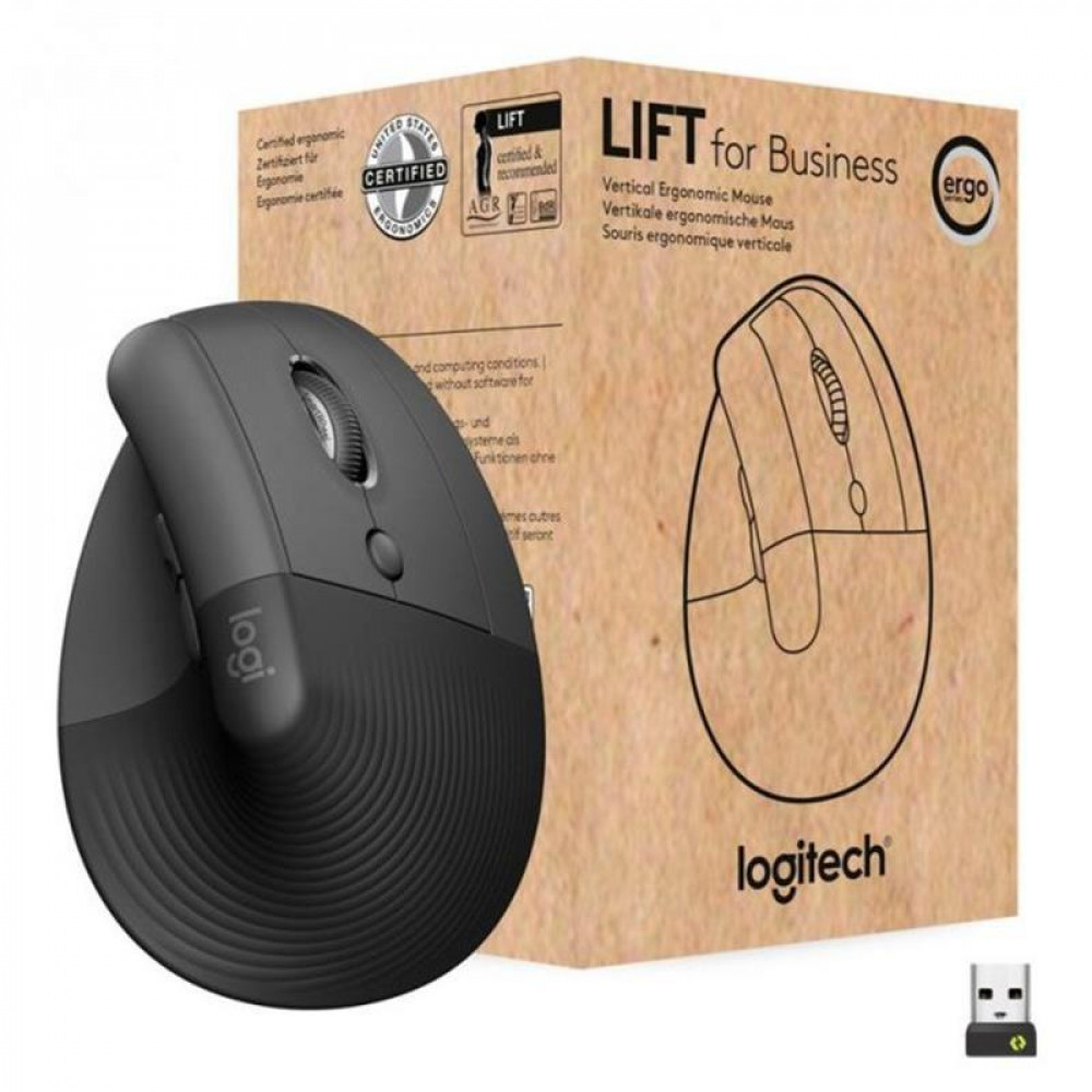 Мышь беспроводная Logitech Lift for Business Graphite (910-006494)