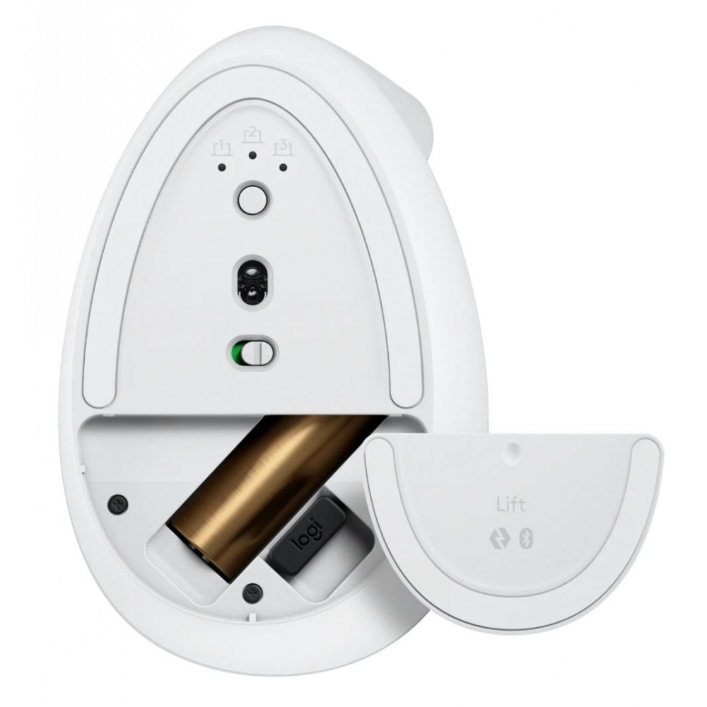 Мышь беспроводная Logitech Lift Bluetooth Vertical Ergonomic White (910-006496)
