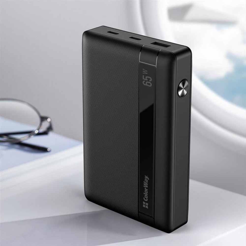 Універсальна мобільна батарея ColorWay Powerful 20000mAh Black (CW-PB200LPA3BK-PDD)