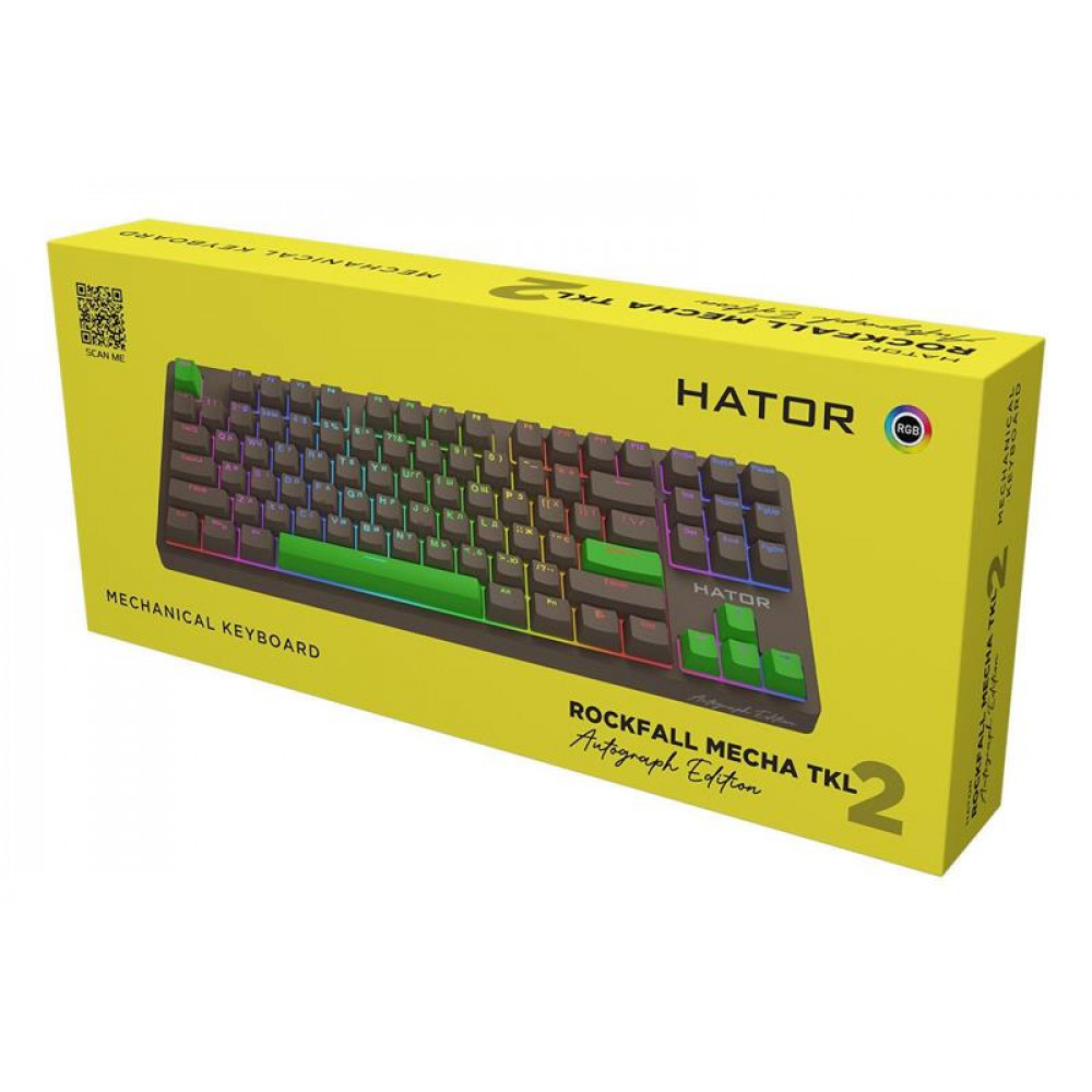 Клавиатура Hator Rockfall 2 Mecha TKL Autograph Edition Choco (HTK-527)