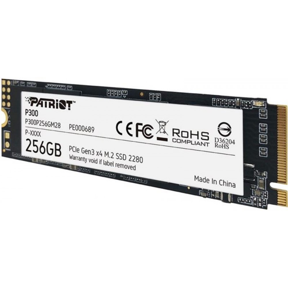 Накопитель SSD 256GB Patriot P300 M.2 2280 PCIe 3.0 x4 NVMe TLC (P300P256GM28)