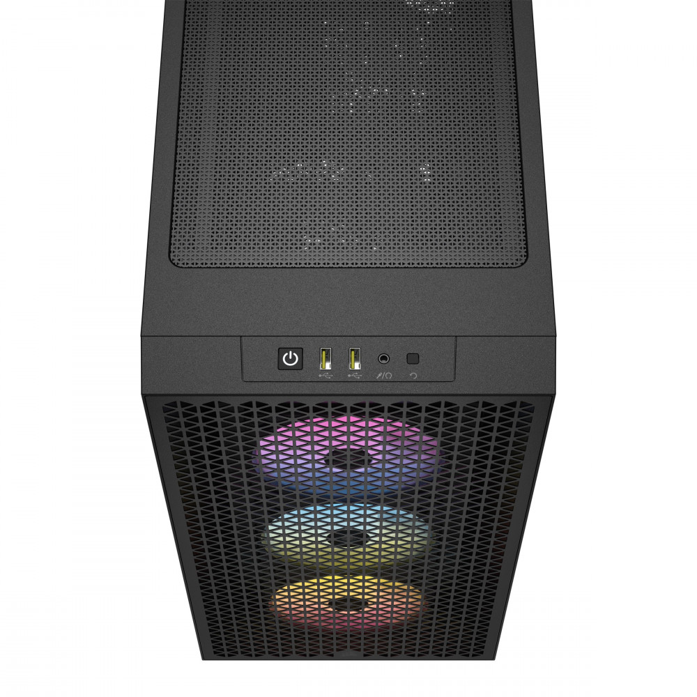 Корпус Corsair 3000D RGB Tempered Glass Black (CC-9011255-WW) без БП