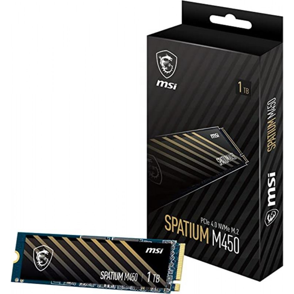 Накопичувач SSD 1TB MSI Spatium M450 M.2 2280 PCIe 4.0 x4 NVMe 3D NAND TLC (S78-440L980-P83)