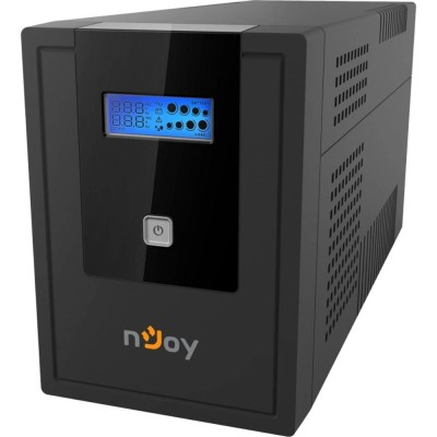 ИБП Njoy Cadu 1500 (UPCMTLS615HCAAZ01B), Lin.int., AVR, 4 x Schuko, USB, LCD, пластик