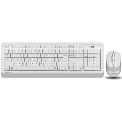 Комплект (клавіатура, мишка) бездротовий A4Tech Fstyler FG1010 White USB