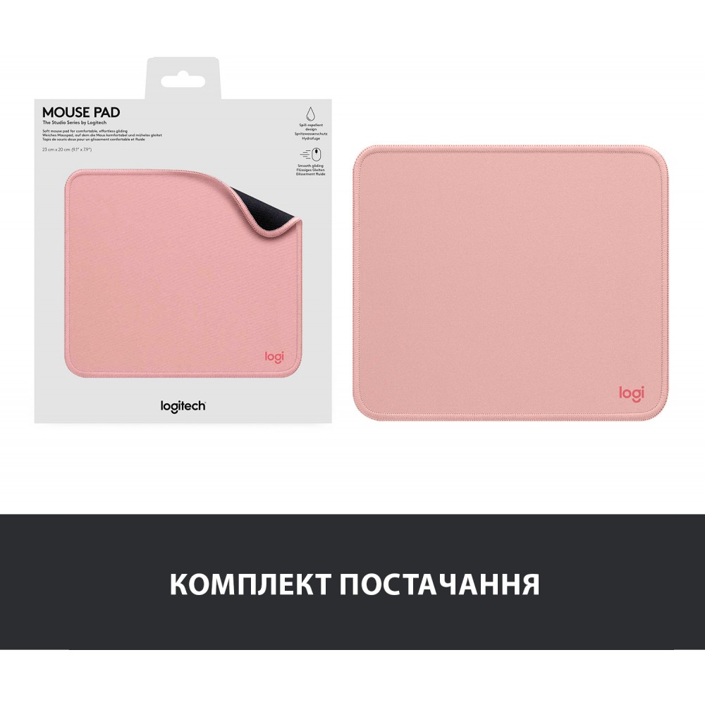 Ігрова поверхня Logitech Mouse Pad Studio Darker Rose (956-000050)