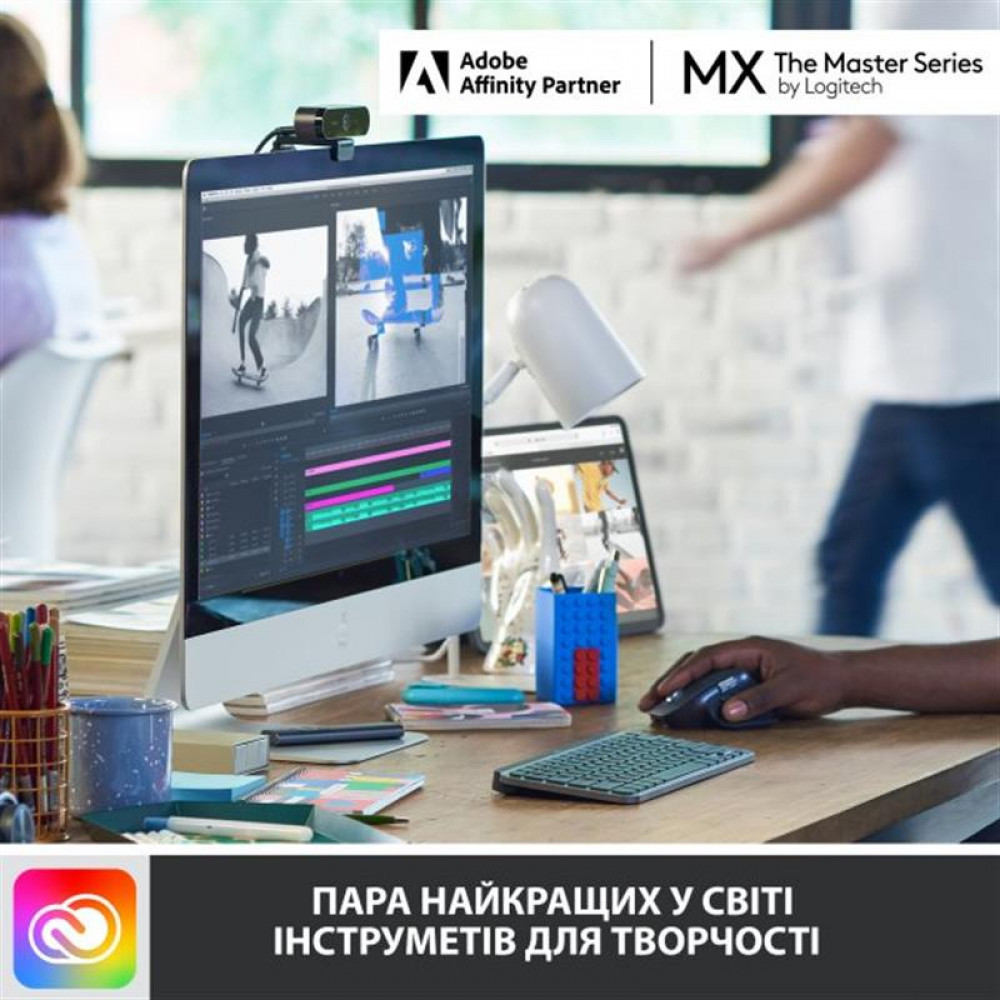 Клавиатура беспроводная Logitech MX Keys Mini Wireless Illuminated RU Pale Gray (920-010499)