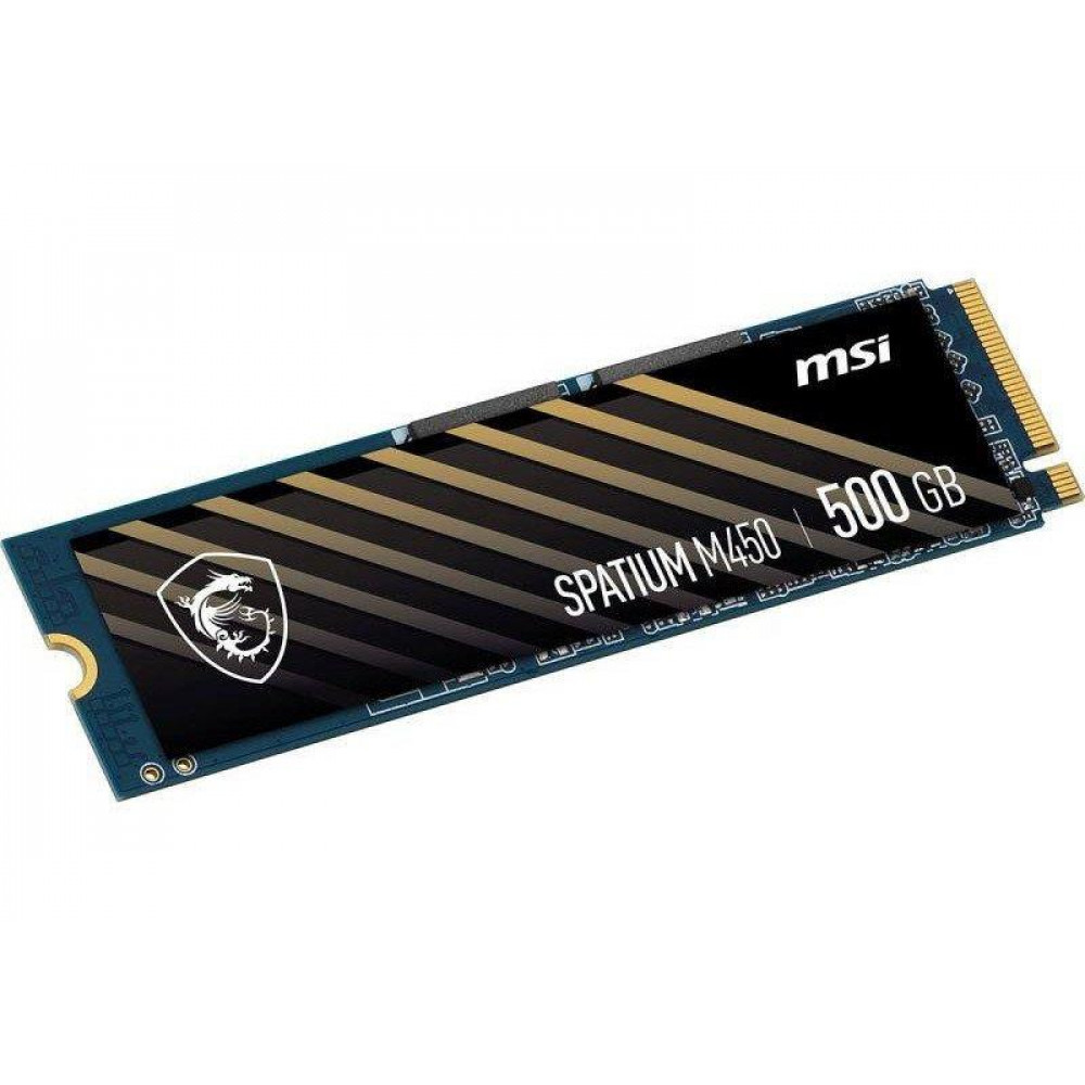 Накопитель SSD 500GB MSI Spatium M450 M.2 2280 PCIe 4.0 x4 NVMe 3D NAND TLC (S78-440K220-P83)