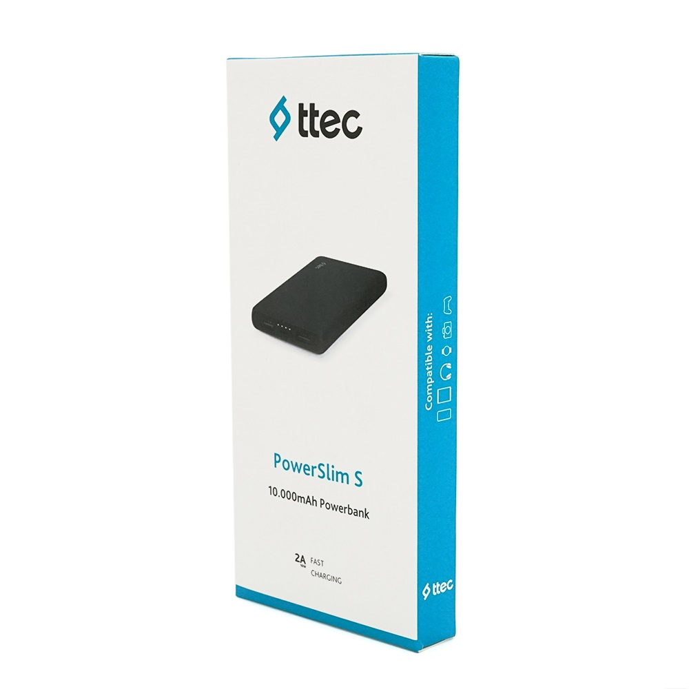 Power Bank Ttec 10000mAh PowerSlim S Black (2BB135S)