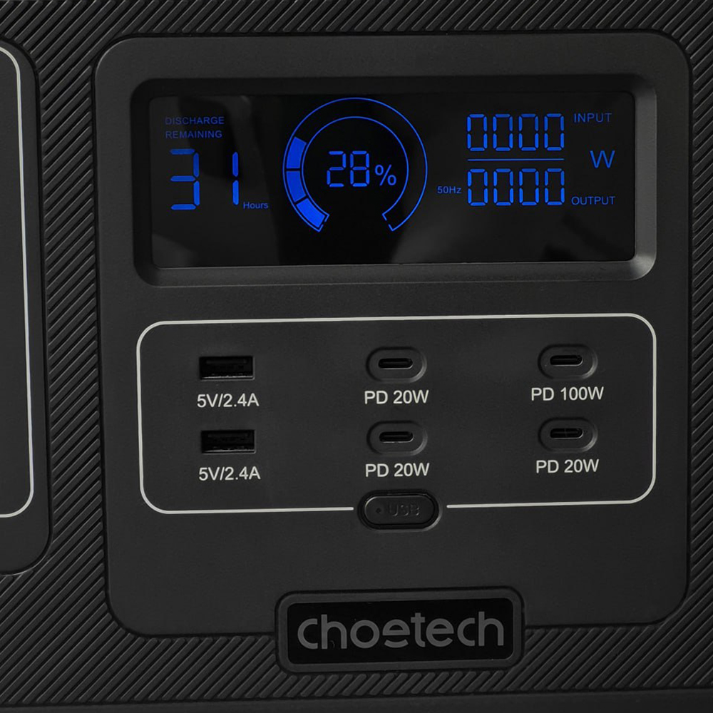 Зарядная станция Choetech 1200W (BS005-EU-BK)