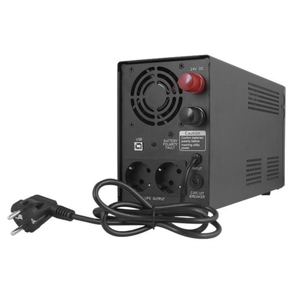 ИБП Powercom INF-1500, Lin.int., AVR, 2х евро, USB, металл (00210203)