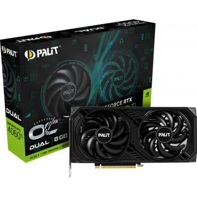 Відеокарта GF RTX 4060 Ti  8GB GDDR6 Dual OC Palit (NE6406TT19P1-1060D)