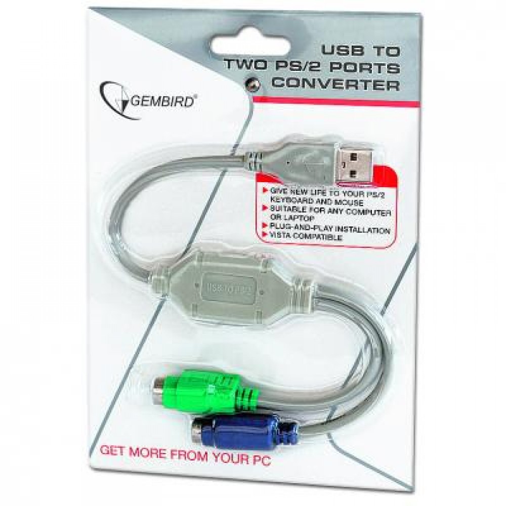 Контроллер USB-2xPS/2 Cablexpert (UAPS12)