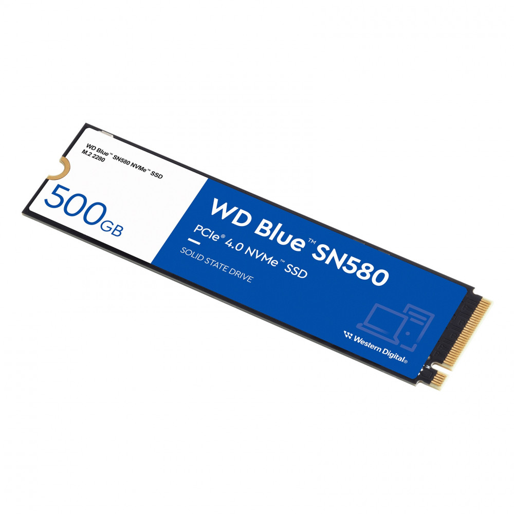 Накопитель SSD 500GB WD Blue SN580 M.2 2280 PCIe 4.0 x4 3D TLC (WDS500G3B0E)