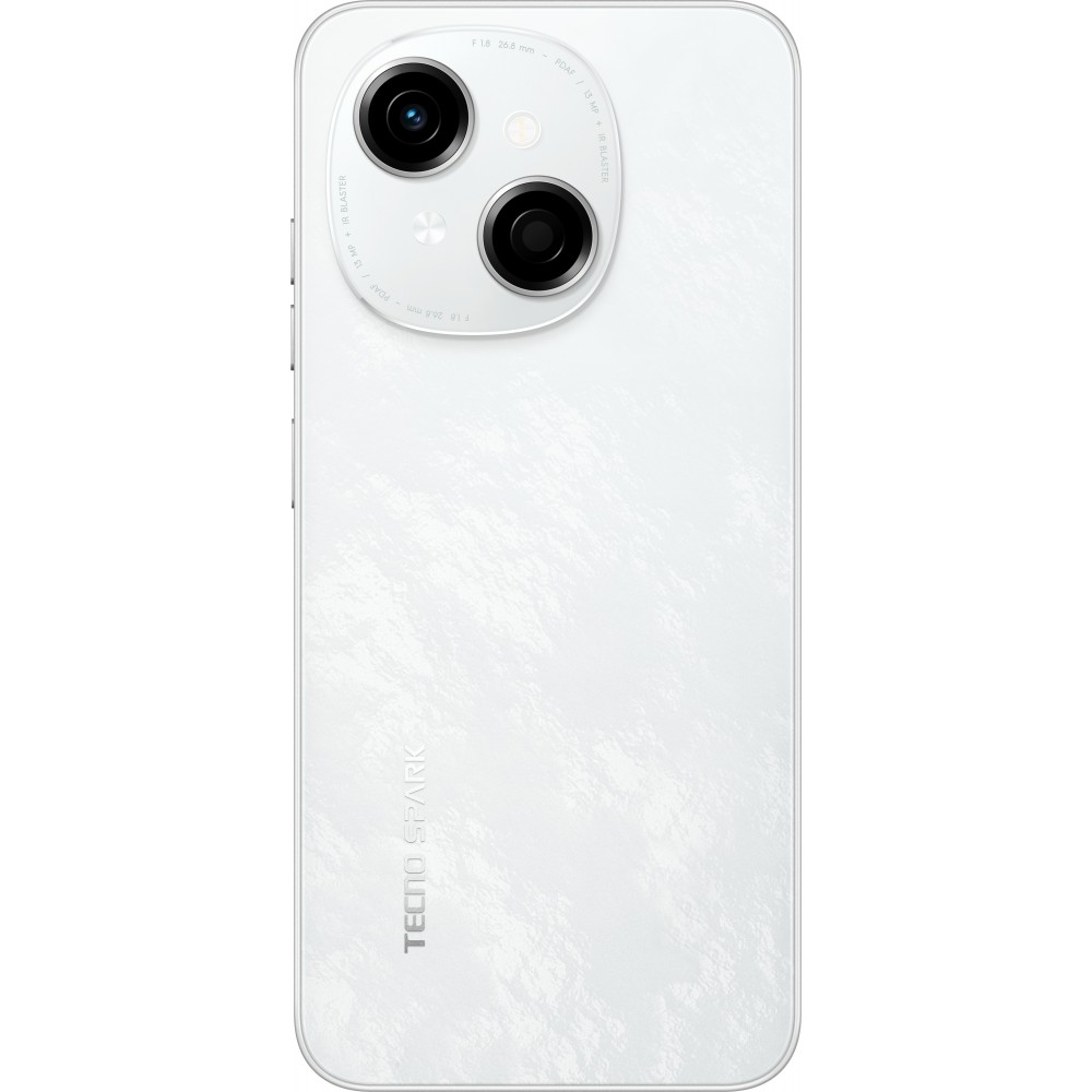 Смартфон Tecno Spark Go 1 (KL4) 4/64GB Glittery White (4894947036453)