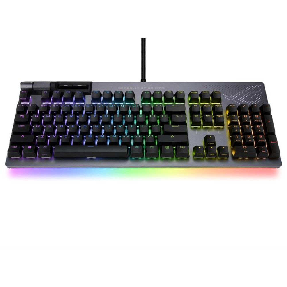 Клавиатура Asus ROG Strix Flare II Animate RGB 113key NX Red EN Black (90MP02E6-BKUA01)