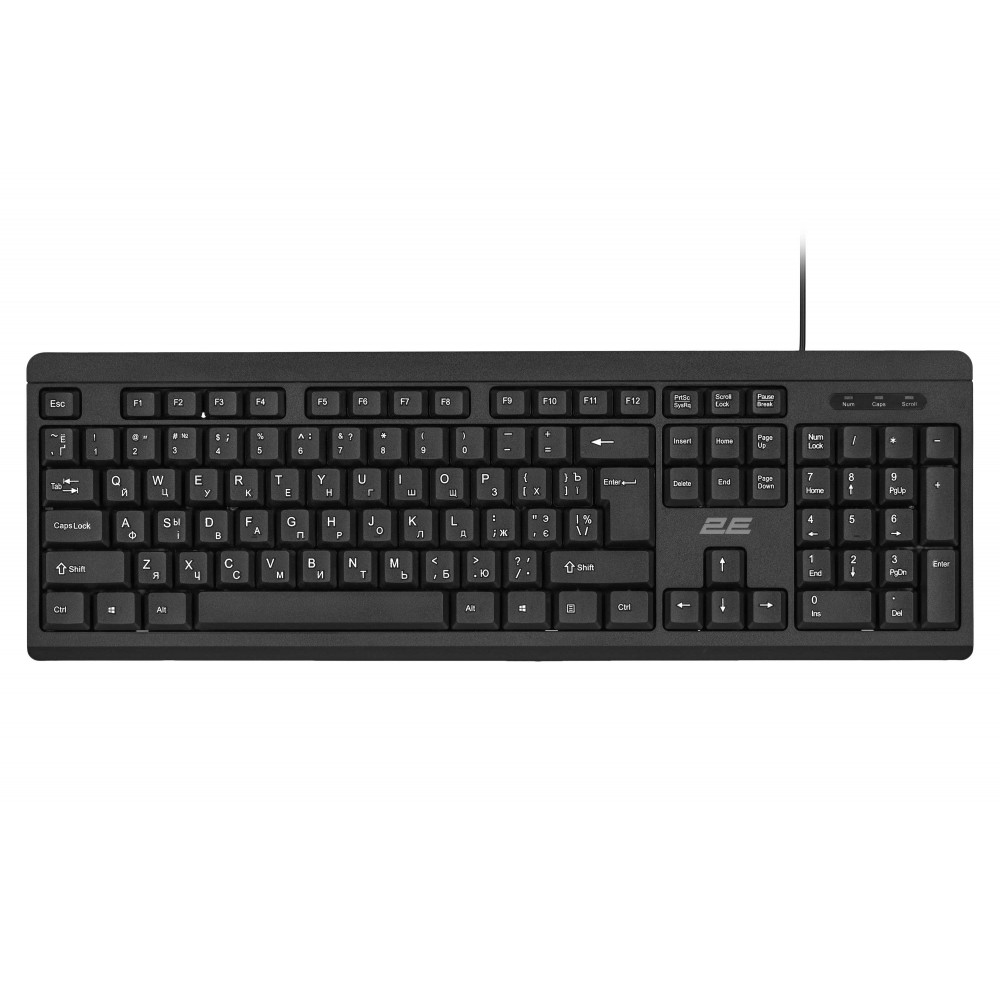 Комплект (клавіатура, мишка) 2E MK401 (2E-MK401UB) Black USB