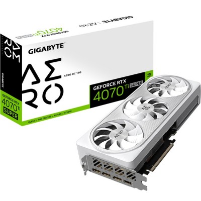 Відеокарта GF RTX 4070 Ti Super 16GB GDDR6X Aero OC Gigabyte (GV-N407TSAERO OC-16GD)