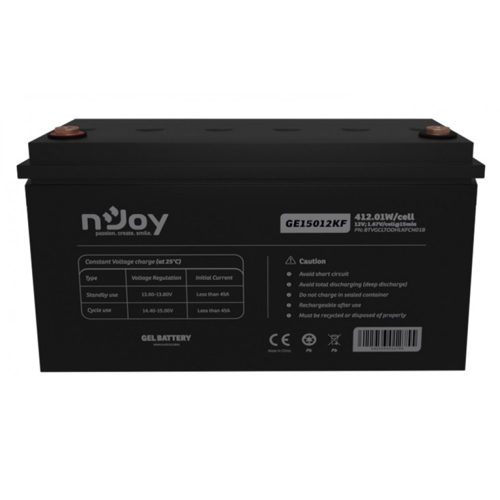 Аккумуляторная батарея Njoy GE15012KF 12V (BTVGCLTODHLKFCN01B) VRLA