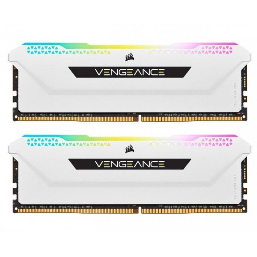 Модуль памяти DDR4 2x16GB/3200 Corsair Vengeance RGB Pro SL White (CMH32GX4M2E3200C16W)
