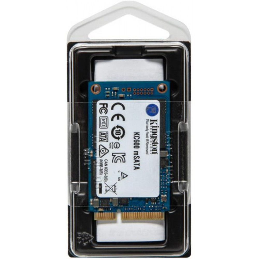 Накопичувач SSD 512GB Kingston KC600 mSATA SATAIII 3D TLC (SKC600MS/512G)
