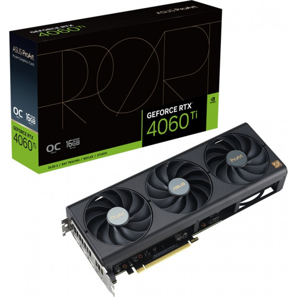 Видеокарта GF RTX 4060 Ti 16GB GDDR6 ProArt OC Asus (PROART-RTX4060TI-O16G)
