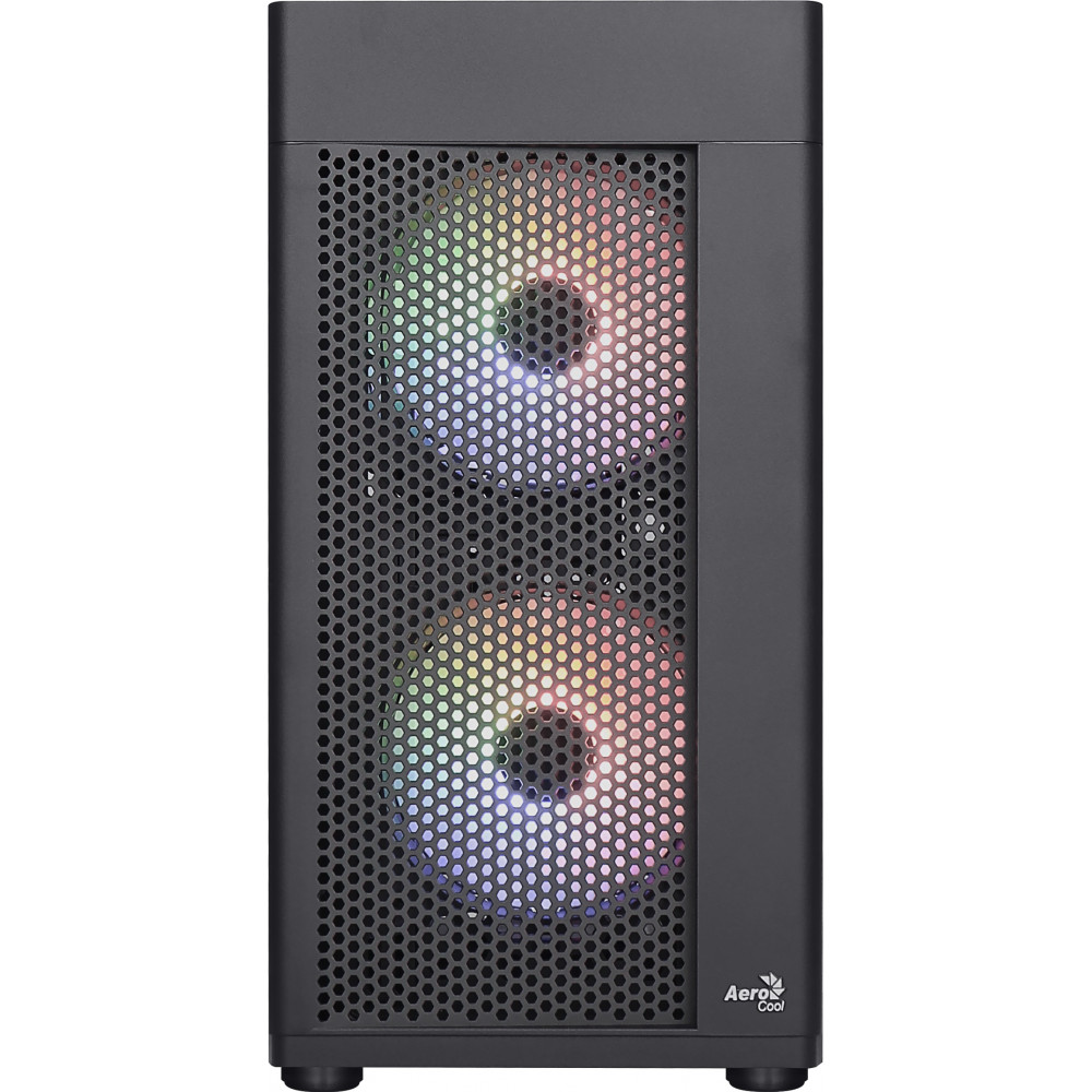 Корпус AeroCool Hexform-G-BK-v2 (ACCX-PV38002.11) Black + БП VX Plus 500 500W