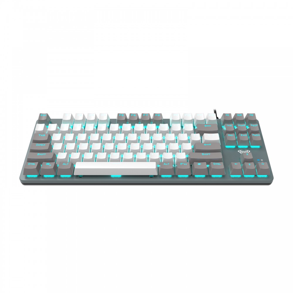 Клавиатура Aula Mechanical F3287 White/Grey Keycap KRGD Blue (6948391240688)