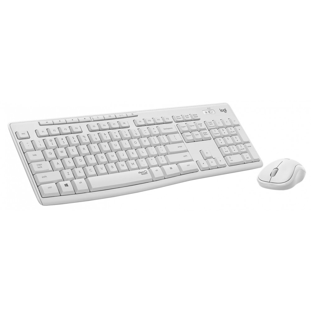 Комплект (клавiатура, миша) бездротовий Logitech MK295 Combo White USB (920-009824)