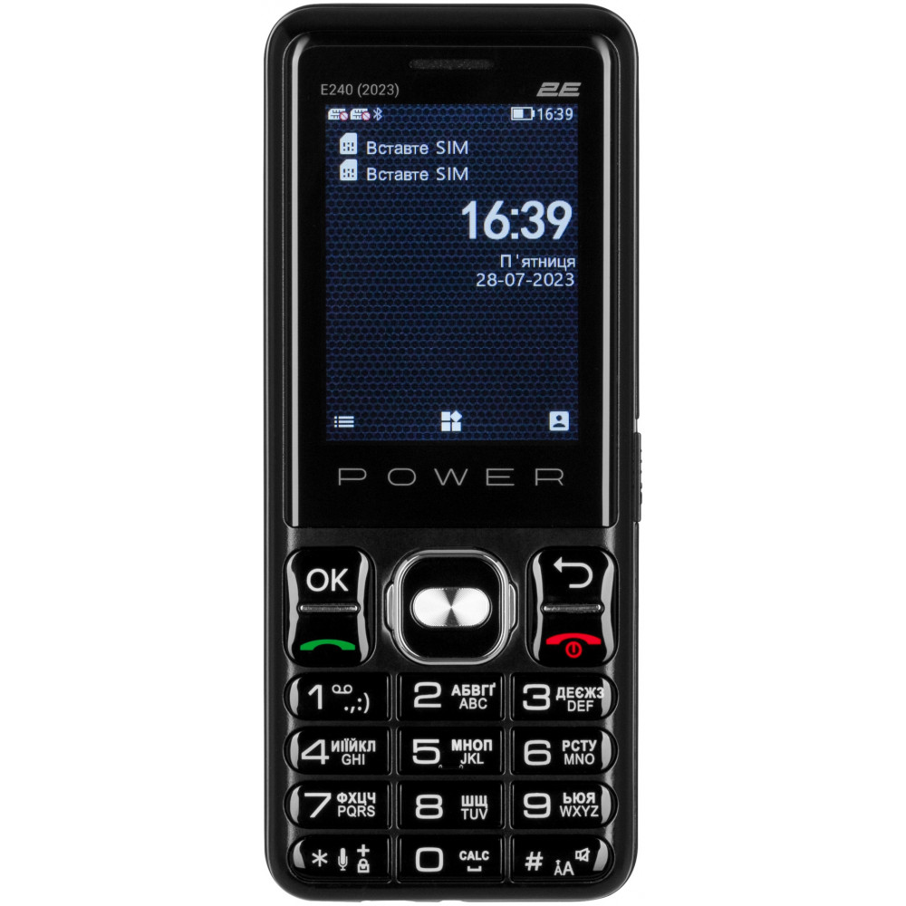 Мобiльний телефон 2E E240 2023 Dual Sim Black (688130251068)