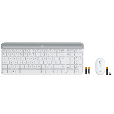 Комплект (клавіатура, мишка) бездротовий Logitech MK470 White USB (920-009205)