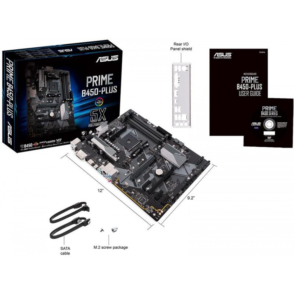 Материнська плата Asus Prime B450-Plus Socket AM4