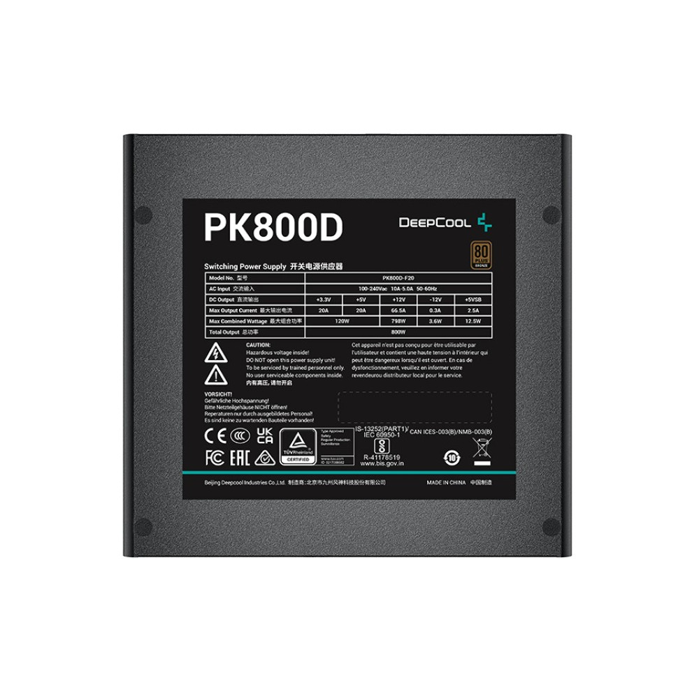 Блок питания DeepCool PK800D (R-PK800D-FA0B-EU) 800W