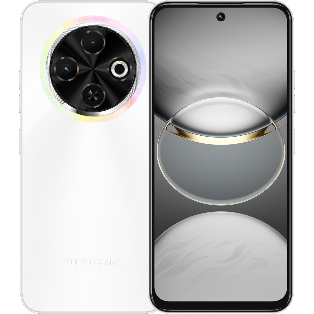 Смартфон Tecno Spark 30C (KL5n) 4/128GB Orbit White (4894947051777)