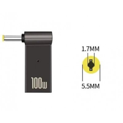 Адаптер для зарядки ноутбука Acer від павербанка PD 100W USB Type-C - 5.5x1.7mm (2000985601191)