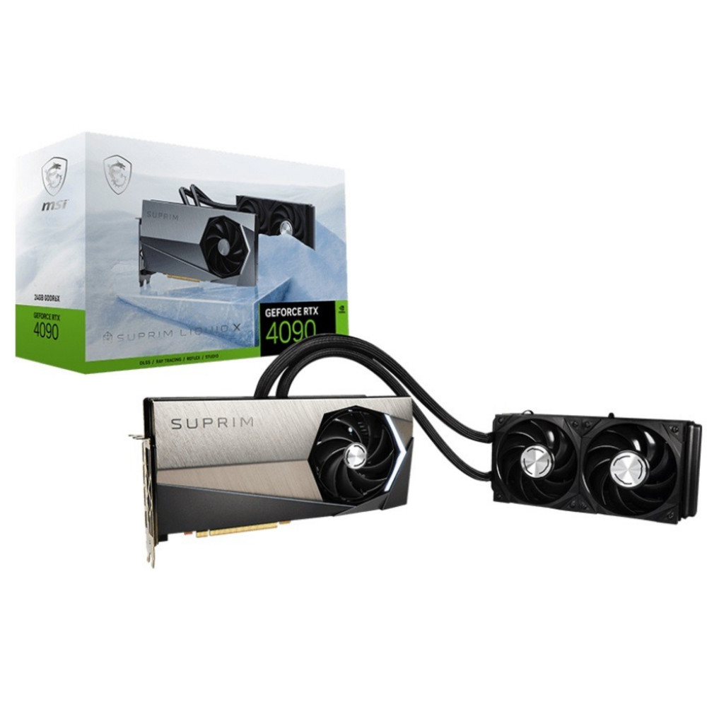 Відеокарта GF RTX 4090 24GB GDDR6X SUPRIM LIQUID X MSI (GeForce RTX 4090 SUPRIM LIQUID X 24G)