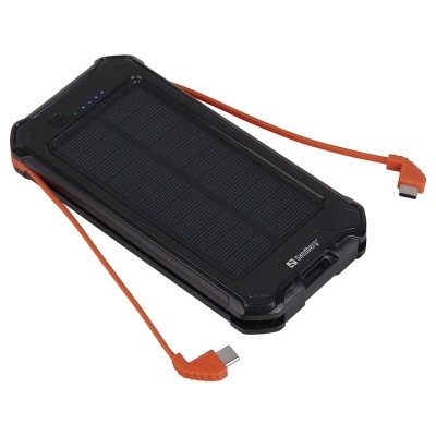 Универсальная мобильная батарея Sandberg 3in1 Solar Powerbank 10000mAh Black (420-72)