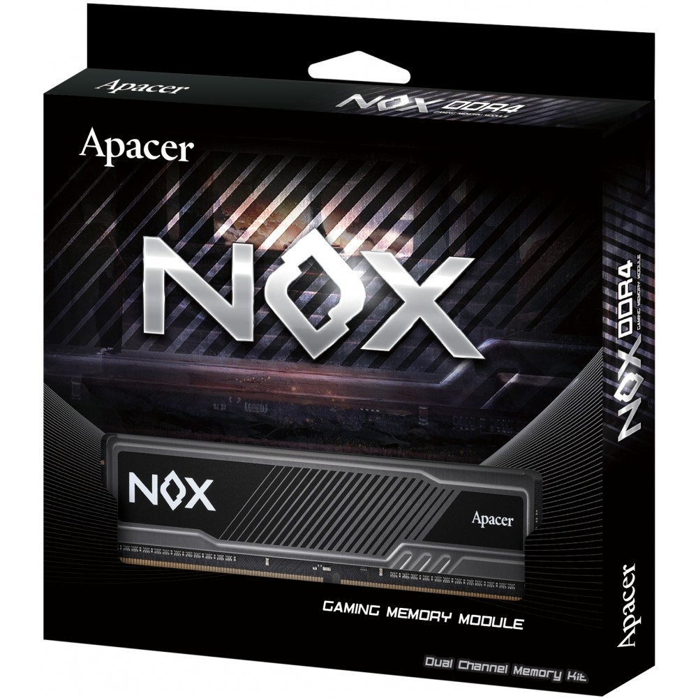 Модуль пам`ятi DDR4 2x8GB/2666 Apacer NOX (AH4U16G26C08YMBAA-2)