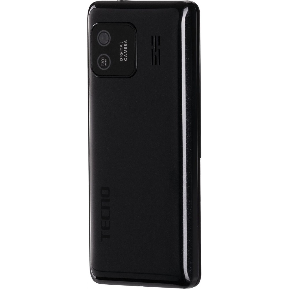 Мобiльний телефон Tecno T301 Dual Sim Phantom Black (4895180778674)