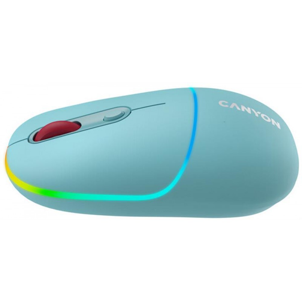 Миша бездротова Canyon MW-22 Dual Band RGB Wireless Dark Cyan (CNS-CMSW22DC)